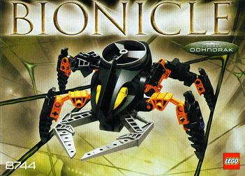 8744 Visorak Oohnorak (Certified) LEGO BIONICLE product image 2, provided for visual reference and product detail review