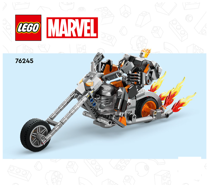 76245 Ghost Rider Mech & Bike (Used) LEGO Super Heroes product image 2, provided for visual reference and product detail
