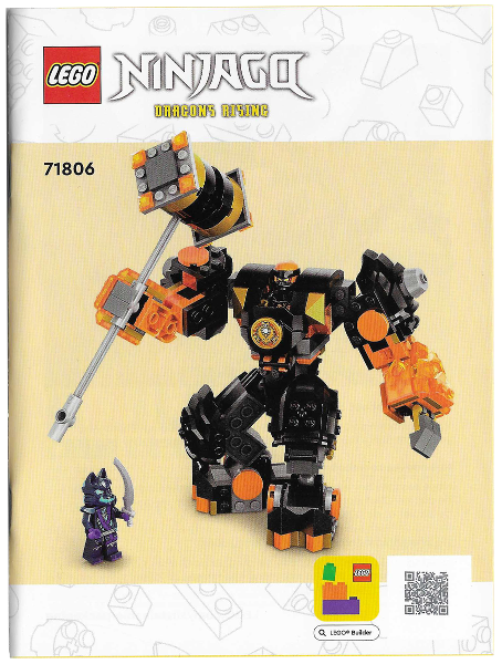 71806 Cole's Earth Mech (Certified) LEGO Ninjago product image 2, provided for visual reference and product detail review