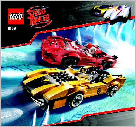 8159 Racer X & Taejo Togokhan (Used) LEGO Speed Racer product image 2, provided for visual reference and product detail