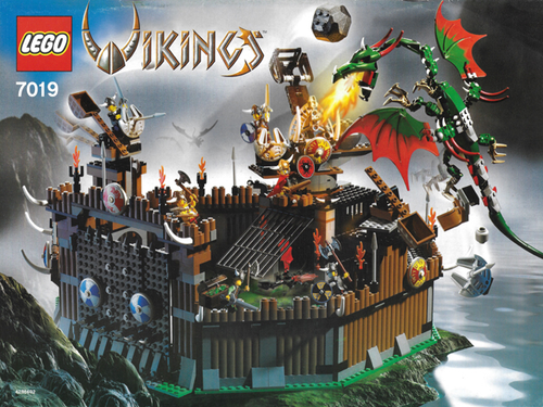 7019 Viking Fortress against the Fafnir Dragon (Certified) LEGO Vikings product image 2, provided for visual reference and