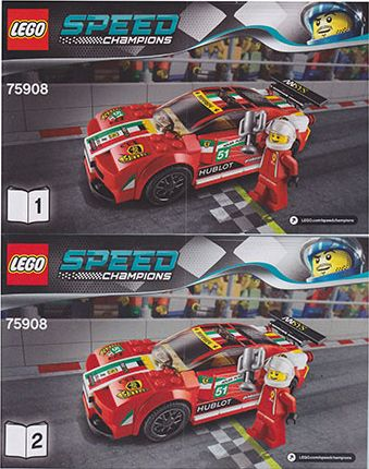 75908 458 Italia GT2 (Certified) LEGO Speed Champions product image 2, provided for visual reference and product detail