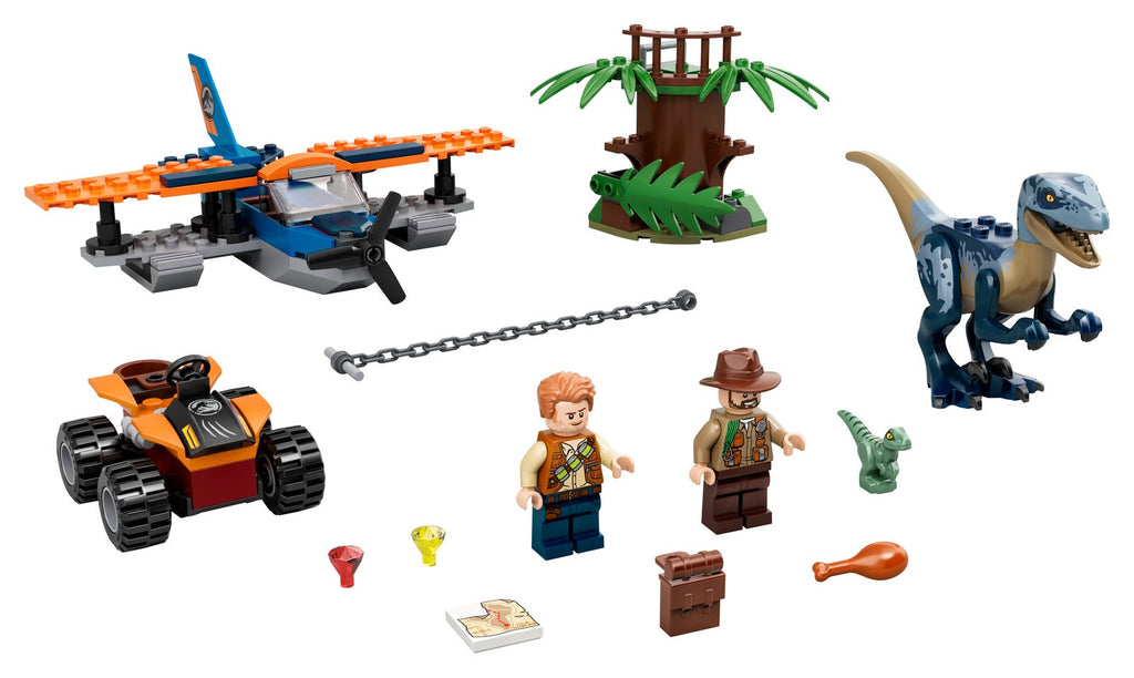 75942 Velociraptor: Biplane Rescue Mission (Certified) LEGO Jurassic World product image 1, provided for visual reference