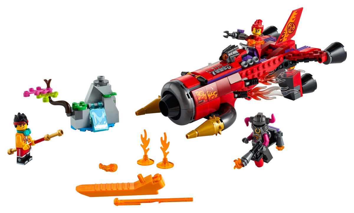 80019 Red Son's Inferno Jet (Certified) LEGO Monkie Kid product image 1, provided for visual reference and product detail