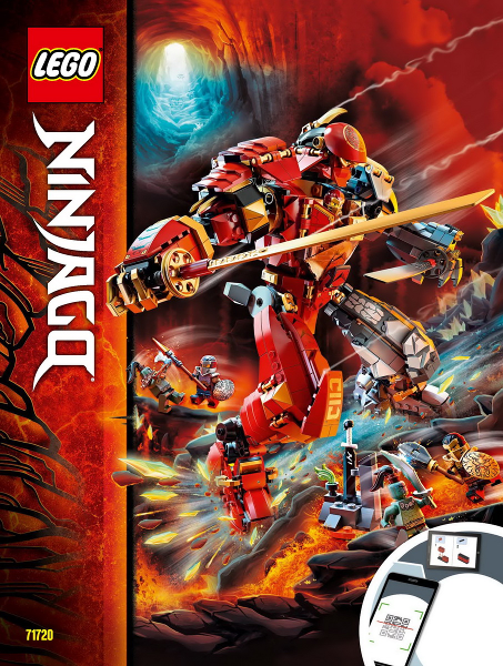 71720 Fire Stone Mech (Used) LEGO Ninjago product image 2, provided for visual reference and product detail review