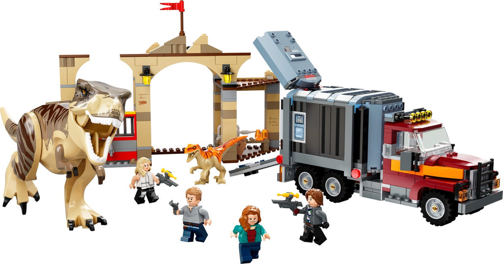 76948 T. rex & Atrociraptor Dinosaur Breakout (Used) LEGO Jurassic World product image 1, provided for visual reference and