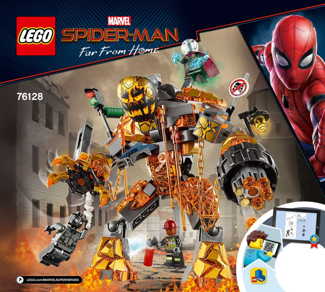 76128 Molten Man Battle (Used) LEGO Super Heroes product image 2, provided for visual reference and product detail review