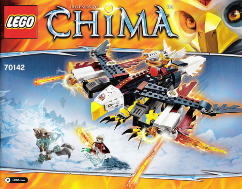 70142 Eris' Fire Eagle Flyer (Used) LEGO Legends of Chima product image 2, provided for visual reference and product detail