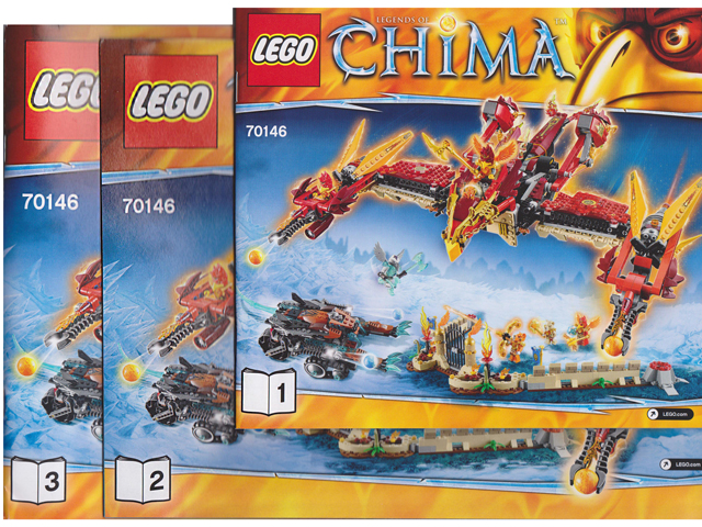 70146 Flying Phoenix Fire Temple (Used) LEGO Legends of Chima product image 2, provided for visual reference and product