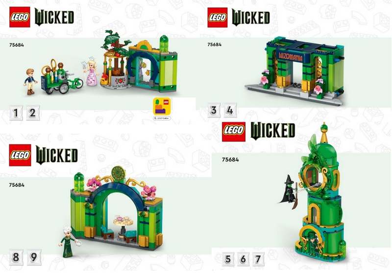 75684 Welcome to Emerald City (Used) LEGO Wicked product image 2, provided for visual reference and product detail review