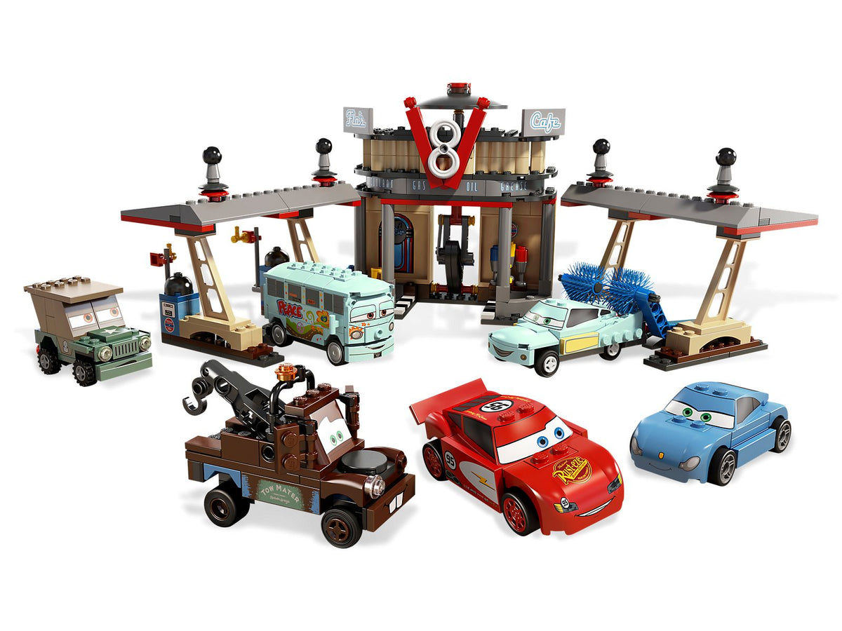 8487 Flo's V8 Cafe (Used) LEGO Cars product image 1, provided for visual reference and product detail review