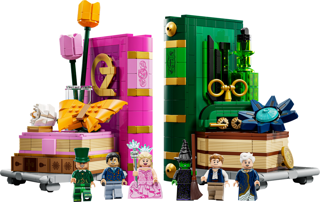 75691 Glinda & Elphaba Bookends (Certified) LEGO Wicked product image 1, provided for visual reference and product detail