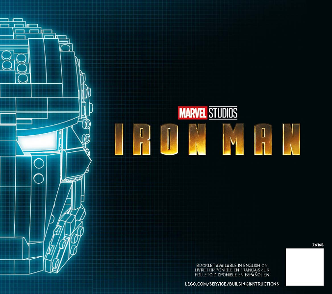 76165 Iron Man Helmet (Used) LEGO Super Heroes product image 2, provided for visual reference and product detail review