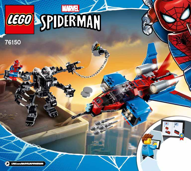 76150 Spiderjet vs. Venom Mech (Used) LEGO Super Heroes product image 2, provided for visual reference and product detail