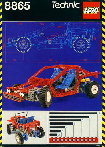 8865 Test Car (Certified) LEGO TECHNIC product image 2, provided for visual reference and product detail review