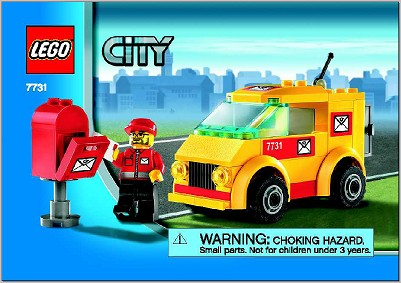 7731 Mail Van (Certified) LEGO City product image 2, provided for visual reference and product detail review