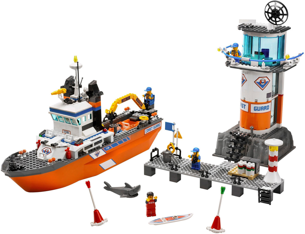 7739 Coast Guard Patrol Boat & Tower (Certified) LEGO City product image 1, provided for visual reference and product detail