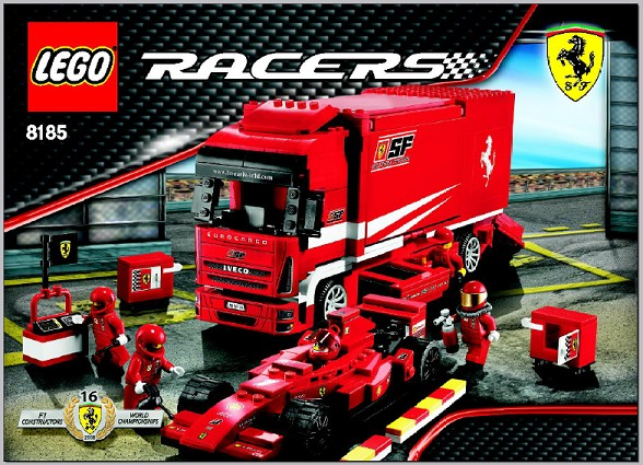 8185 Ferrari Truck (Certified) LEGO Racers product image 2, provided for visual reference and product detail review