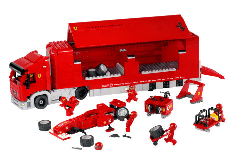 8654 Scuderia Ferrari Truck (Used) LEGO Racers product image 1, provided for visual reference and product detail review