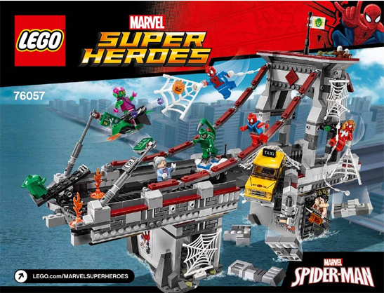 76057 Spider-Man: Web Warriors Ultimate Bridge Battle (Certified) LEGO Super Heroes product image 2, provided for visual