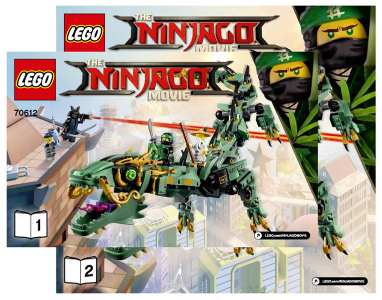 70612 Green Ninja Mech Dragon (Certified) LEGO The LEGO Ninjago Movie product image 2, provided for visual reference and
