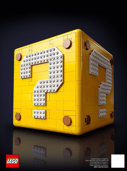 71395 Super Mario 64 Question Mark Block (Used) LEGO Super Mario product image 2, provided for visual reference and product