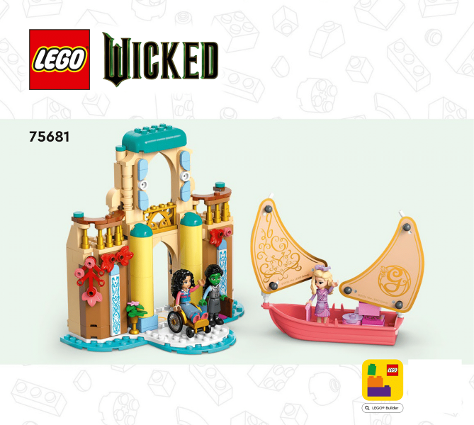75681 Glinda, Elphaba & Nessarose at Shiz University (Certified) LEGO Wicked product image 2, provided for visual reference