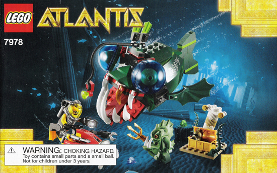 7978 Angler Attack (Certified) LEGO Atlantis product image 2, provided for visual reference and product detail review