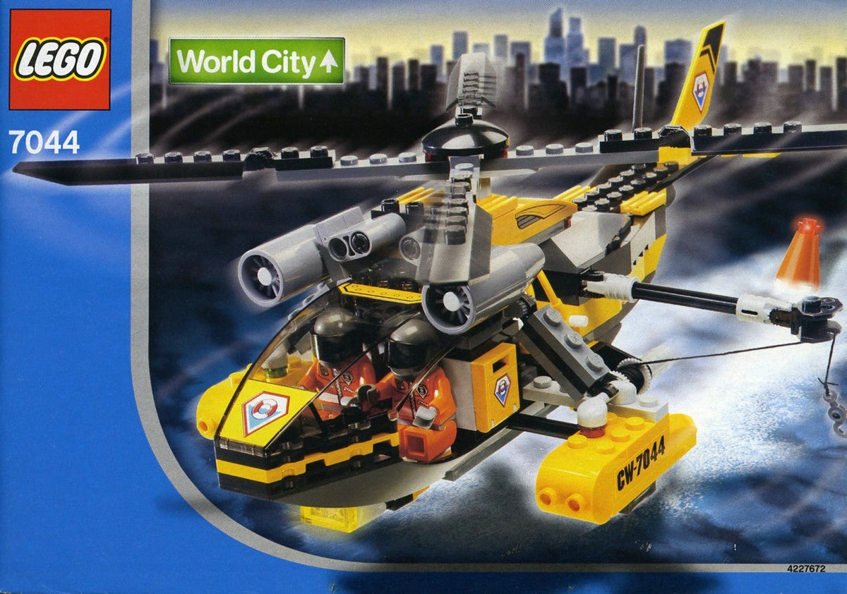 7044 Rescue Chopper (Certified) LEGO World City product image 2, provided for visual reference and product detail review