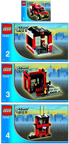 7240 Fire Station (Used) LEGO City product image 2, provided for visual reference and product detail review