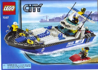7287 Police Boat (Certified) LEGO City product image 2, provided for visual reference and product detail review