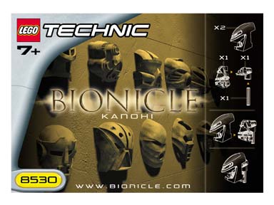 8530 Masks (Used) LEGO BIONICLE product image 2, provided for visual reference and product detail review