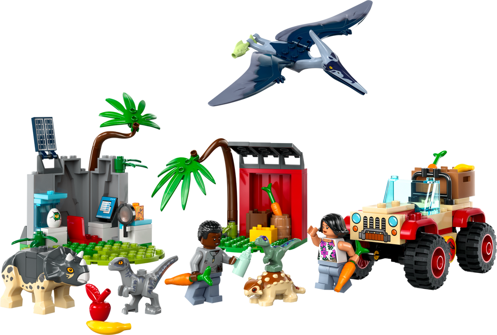 76963 Baby Dinosaur Rescue Center (Used) LEGO Jurassic World product image 1, provided for visual reference and product