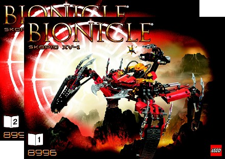 8996 Skopio XV-1 (Used) LEGO BIONICLE product image 2, provided for visual reference and product detail review