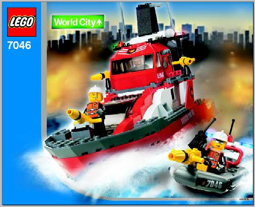 7046 Fire Command Craft (Certified) LEGO World City product image 2, provided for visual reference and product detail review