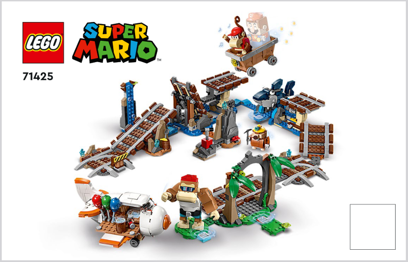 71425 Diddy Kong's Mine Cart Ride - Expansion Set (Used) LEGO Super Mario product image 2, provided for visual reference and