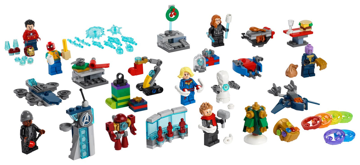 76196 The Avengers Advent Calendar (2021) (Used) LEGO Marvel product image 1, provided for visual reference and product