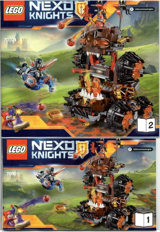 70321 General Magmar's Siege Machine of Doom (Used) LEGO Nexo Knights product image 2, provided for visual reference and