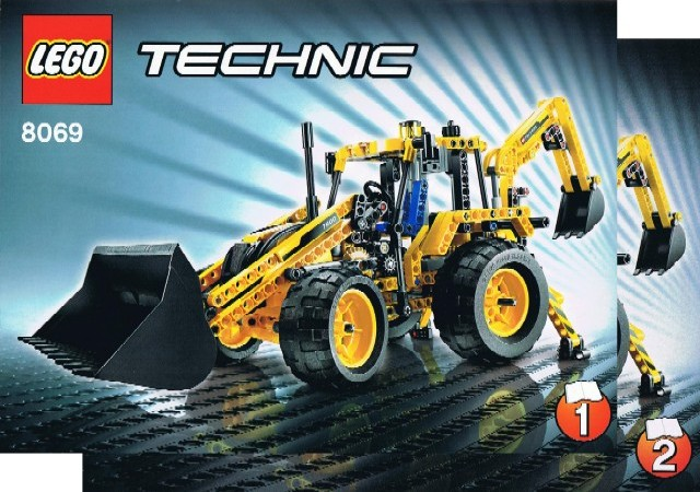 8069 Backhoe Loader (Certified) LEGO TECHNIC product image 2, provided for visual reference and product detail review