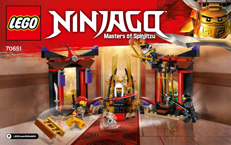 70651 Throne Room Showdown (Used) LEGO Ninjago product image 2, provided for visual reference and product detail review