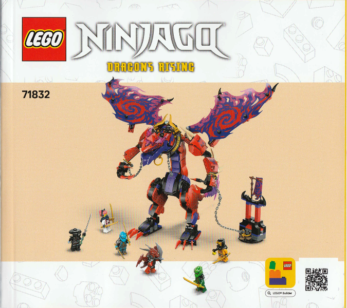 71832 Thunderfang Dragon of Chaos (Used) LEGO Ninjago product image 2, provided for visual reference and product detail
