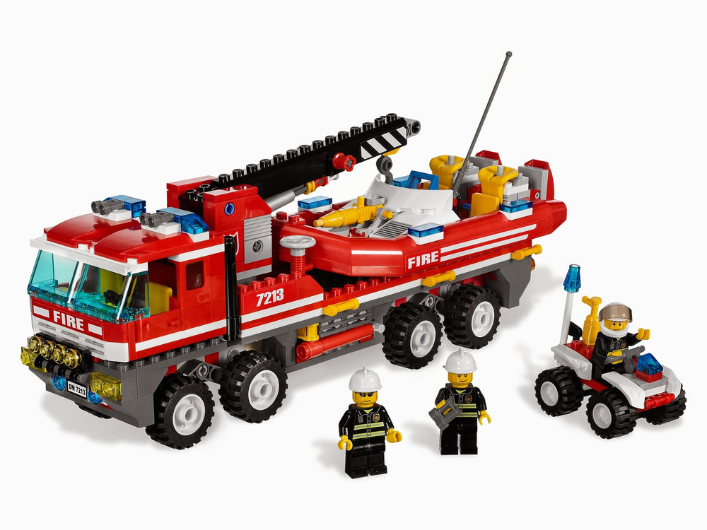 7213 Off-Road Fire Truck & Fireboat (Used) LEGO City