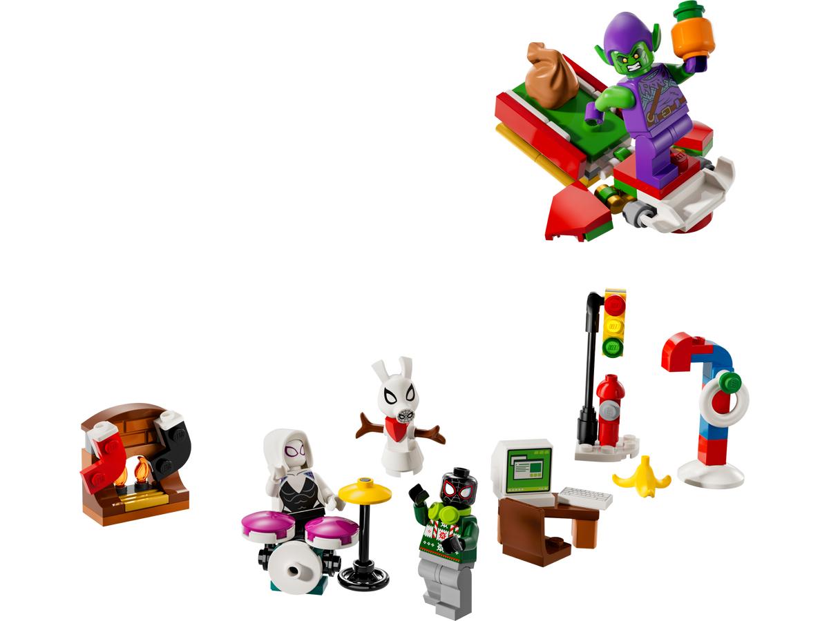 76293 Spider-Man Advent Calendar (2024) (Certified) LEGO Marvel product image 1, provided for visual reference and product
