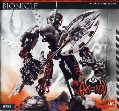 8733 Axonn (Certified) LEGO BIONICLE product image 2, provided for visual reference and product detail review