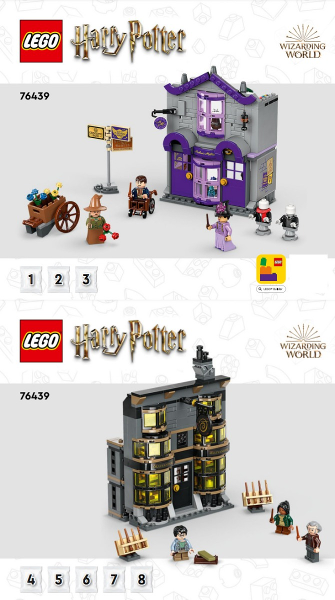 76439 Ollivanders & Madam Malkin's Robes (Used) LEGO Harry Potter product image 2, provided for visual reference and product