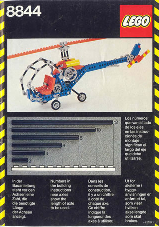 8844 Helicopter (Certified) LEGO TECHNIC product image 2, provided for visual reference and product detail review