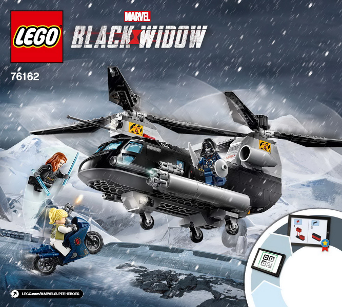 76162 Black Widow's Helicopter Chase (Used) LEGO Super Heroes product image 2, provided for visual reference and product