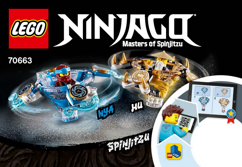 70663 Spinjitzu Nya & Wu (Used) LEGO Ninjago product image 2, provided for visual reference and product detail review