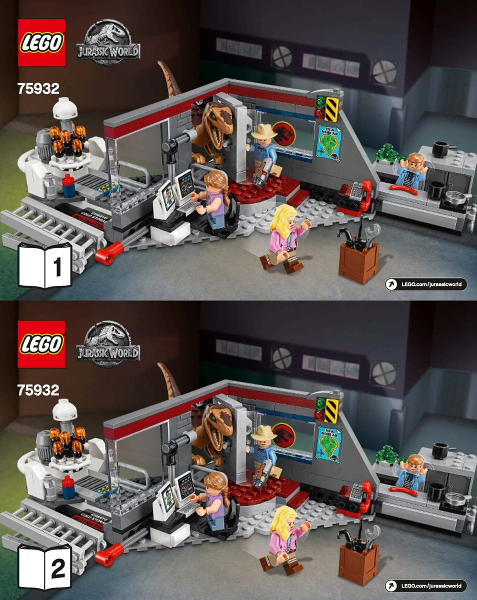 75932 Jurassic Park Velociraptor Chase (Used) LEGO Jurassic World product image 2, provided for visual reference and product