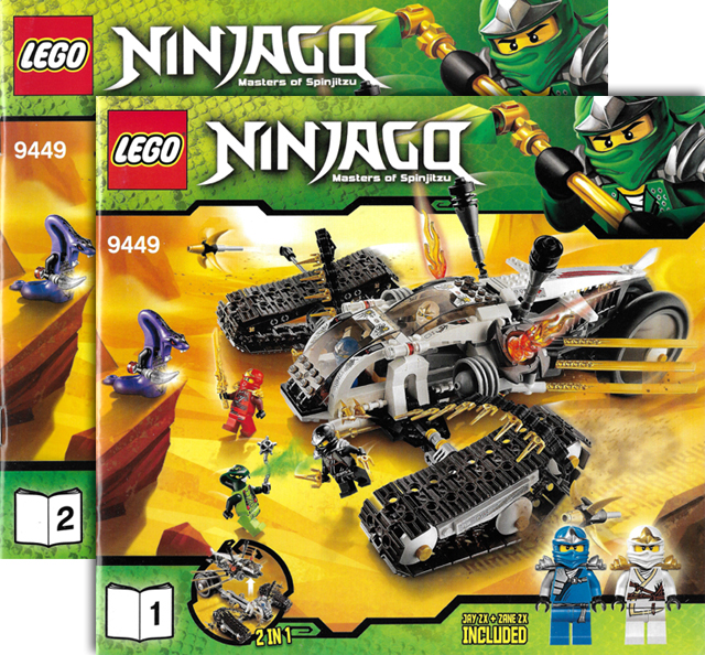 9449 Ultra Sonic Raider (Used) LEGO Ninjago product image 2, provided for visual reference and product detail review